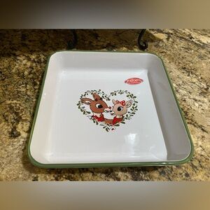 Rudolph the Red Nosed Reindeer themed square baking dish - Brand new classic